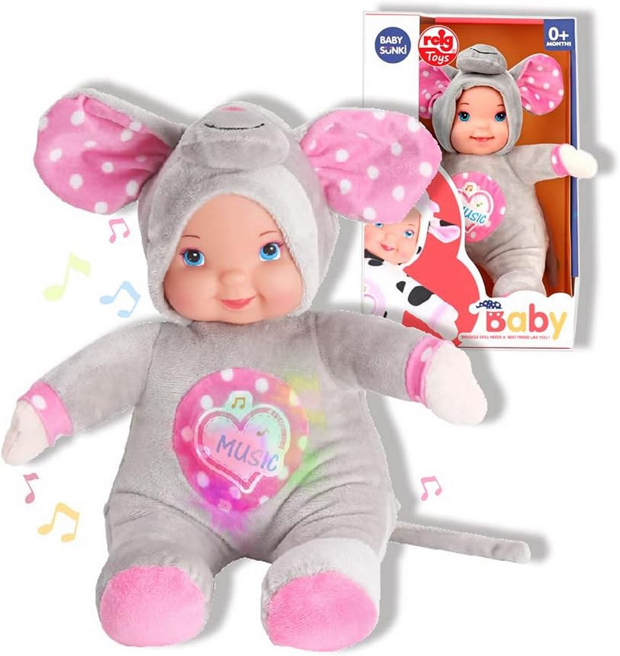 Muñeco Bebe Niñas Mi Baby Sonido Felpa Juguete Pijama Ratòn